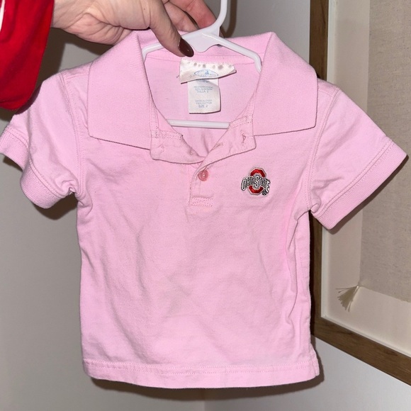 Pink Baby Polo with Ohio State Embroidered Logo - Picture 2 of 2